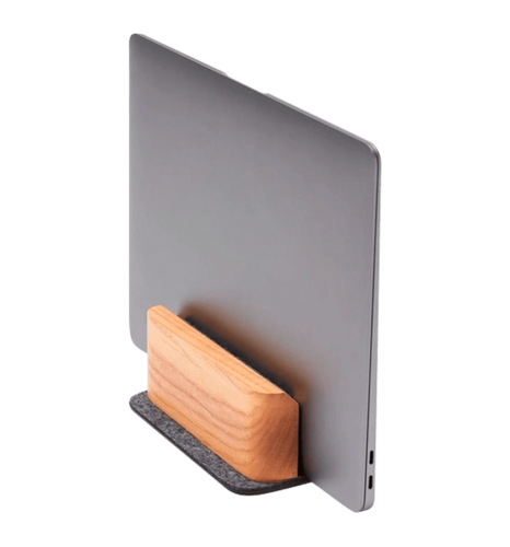 Вертикальна підставка для ноутбука LA:DO Свiтле дерево/Чорний