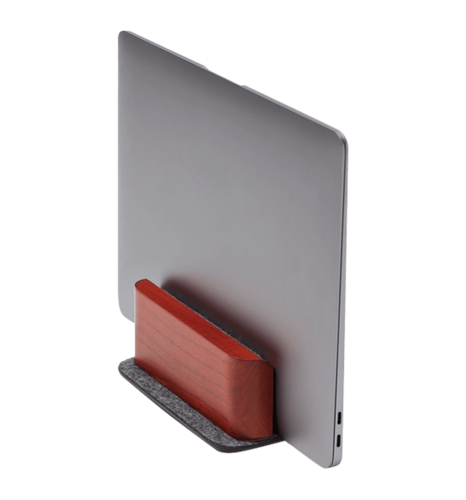 Вертикальна підставка для ноутбука LA:DO Темне дерево