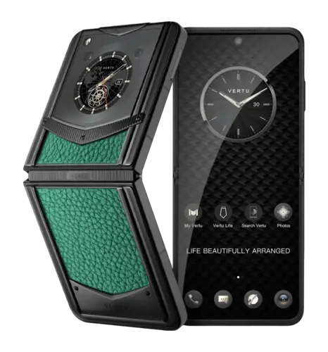 VERTU IRONFLIP CALFSKIN SERIES Verona Green