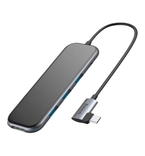 Хаб Baseus Mirror 3USB+HD4K+PD (CAHUB-BZ0G)