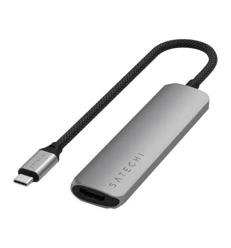 Xaб Хаб Satechi 4-in-1 USB-C Slim Multiport 4K Space Grey (ST-P4SM)	
