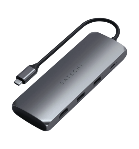 Хаб Satechi Aluminum Type-C Hybrid Multiport Adapter Space Gray (ST-UCHSEM)