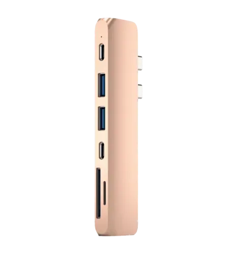 Хаб Satechi Aluminum Type-C Pro Hub Adapter Gold (ST-CMBPG)