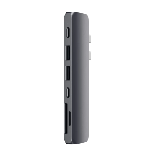 Хаб Satechi Aluminum Type-C Pro Hub Adapter Space Gray (ST-CMBPM)