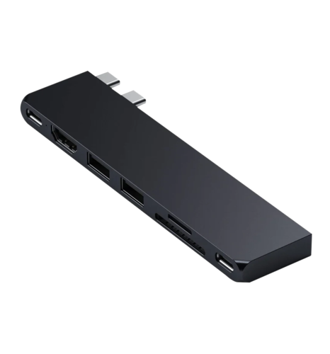 Хаб Satechi Aluminum USB-C Pro Hub Slim Adapter Midnight (ST-HUCPHSD)