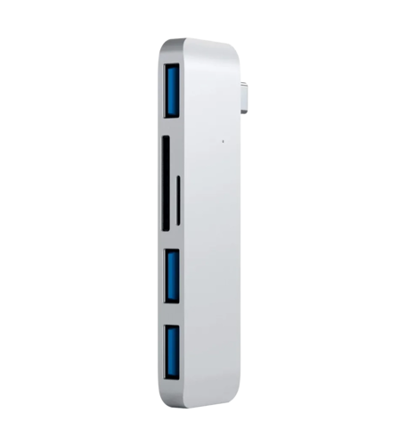 Хаб Satechi Type-C USB 3.0 3-in-1 Combo Hub Silver (ST-TCUHS)