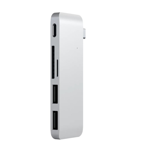 Хаб Satechi Type-C USB 3.0 Passthrough Hub Silver (ST-TCUPS)