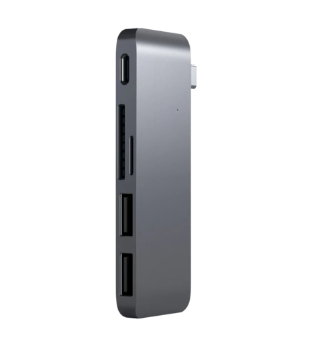 Хаб Satechi Type-C USB 3.0 Passthrough Hub Space Gray (ST-TCUPM)