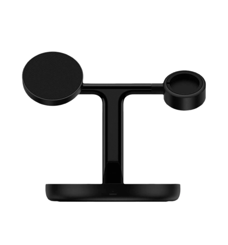 Зарядна станція Baseus Swan 3-in-1 Wireless Magnetic Charging Bracket 20W Black (WXTE000101)