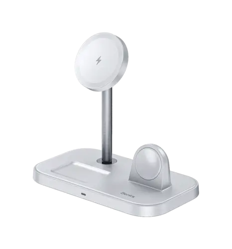 Зарядна станція Benks W16 3 in 1 wireless charger stand White 23W (C.D.SP.00.WE.0043)