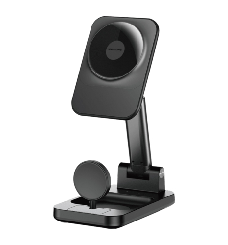 Зарядна станція Keephone Tech Power Stand, 3-in-1 Charging black (TECHPOWSTBK)