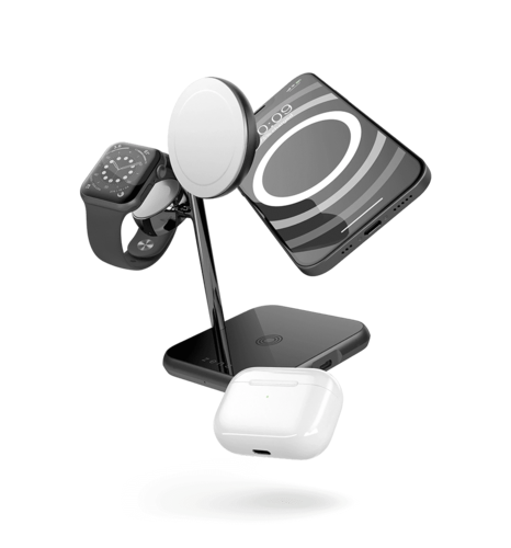 Зарядна станція Zens 4-in-1 MagSafe + Watch Wireless Charging Station Black (ZEAPDC01/00)