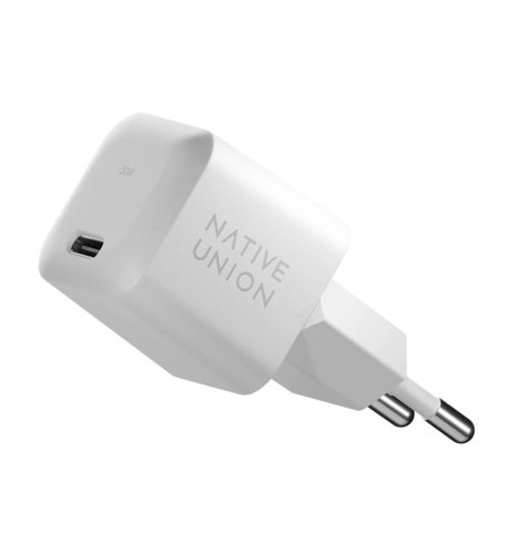 Зарядний пристрій Native Union Fast GaN PD 30W USB-C White (FAST-PD30-2-WHT-EU)