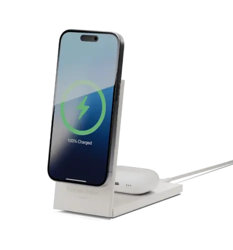 Зарядний пристрій Native Union Rise 2-in-1 Qi2 Sandstone (RS-2IN1-SAN)