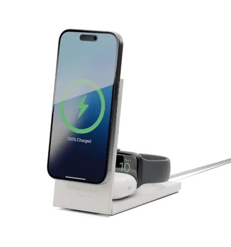 Зарядний пристрій Native Union Rise 3-in-1 Qi2 Sandstone (RS-3IN1-SAN-INT)