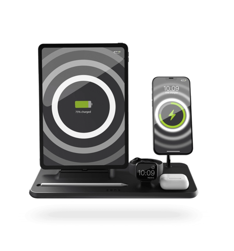 Зарядний пристрій Zens 4-in-1 MagSafe + Watch + iPad Black (ZEDC21B/00)