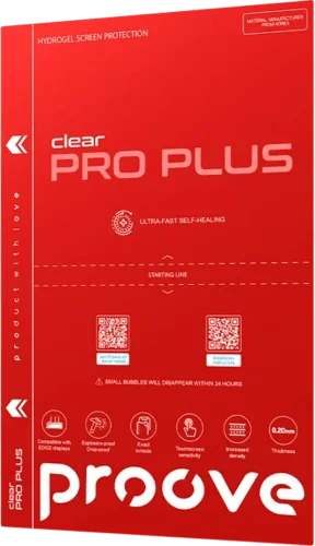 Захисна гідрогелева плівка Proove Hydrogel Screen Protection PRO PLUS Clear