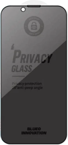 Захисне скло Blueo 2.5D Full Cover Anti-Peep для Apple iPhone 16 Pro Max - 17 Pro Max (6.9") (Чорний)