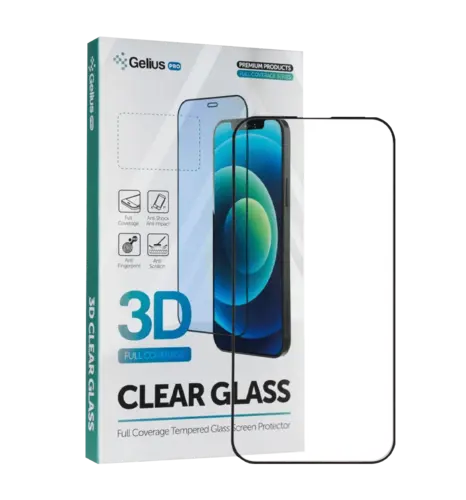 Захисне скло Gelius Pro 3D до мобільного телефона iPhone 14 Pro Max, Чорний