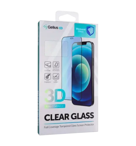 Захисне скло Gelius Pro 3D до мобільного телефона iPhone 15 Pro, Чорний