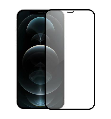 Захисне скло Monblan для iPhone 12 Pro Max 2.5D Anti Static 0.26mm (Black)