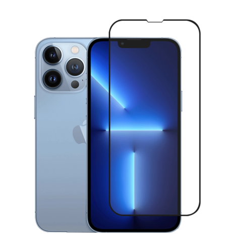 Захисне скло Monblan для iPhone 13/13 Pro/14 2.5D Anti Static 0.26mm (Black)