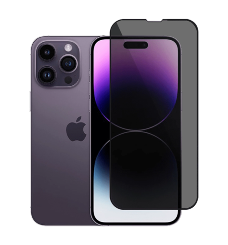 Захисне скло Monblan для iPhone 14 Pro Max /15 Plus 2.5D Anti Peep 0.26mm (Black)