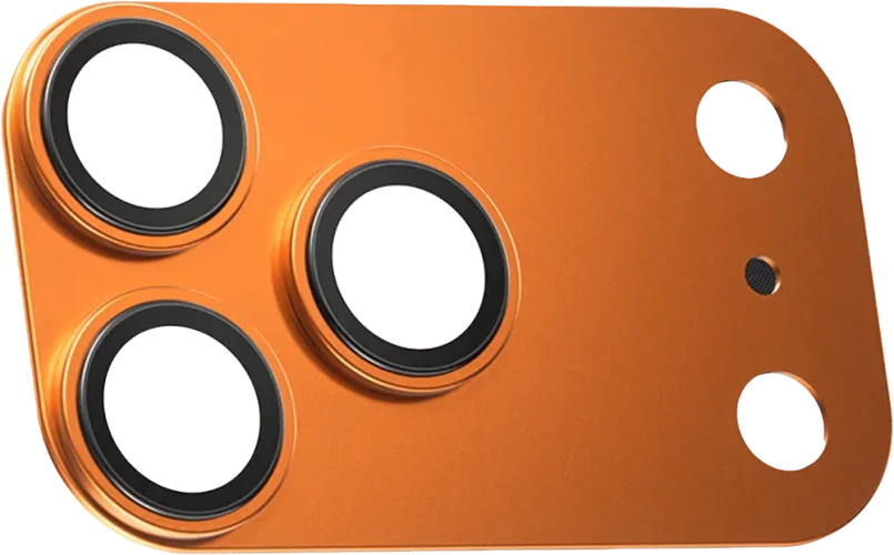 Захисне скло на камеру Benks GlassWarrior Metal Integrated Lens Protector iP17 Pro (Orange)