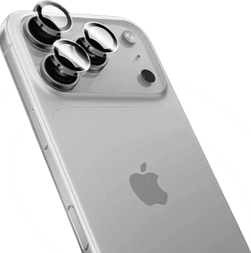 Захисне скло на камеру Benks GlassWarrior Metal Integrated Lens Protector iP17 Pro (Silver)