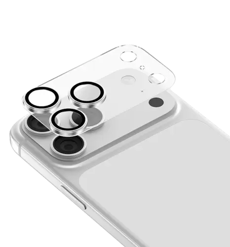 Захисне скло на камеру Keephone KP-SPL-002 iPhone 17 Pro/17 Pro Max White Titanium (KPCACL17PMWT)