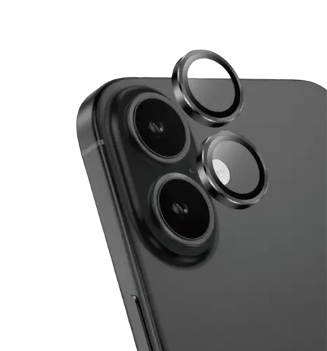 Защитное стекло на камеру Keephone KP-SPL-008 iPhone 16/16 Plus Black (KPALCL16BK)