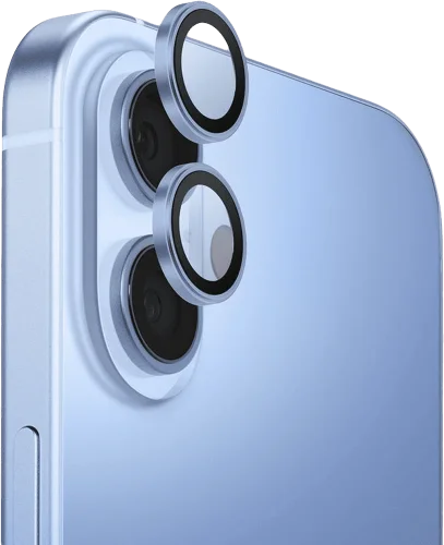 Захисне скло на камеру UNIQ Optix Aluminium Camera iPhone 17 блакитний UNIQ-IP6.3 (2025) (ALENSSBLU)