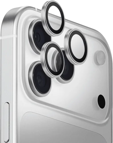 Захисне скло на камеру UNIQ Optix Aluminium Camera Lens Protector 17 Pro/17 Pro Max (ALENSSIL)