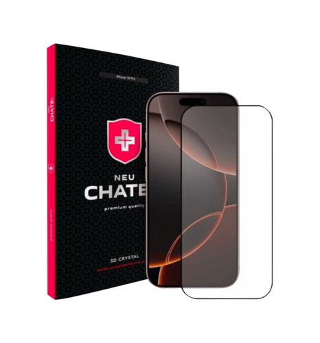 Захисне скло +NEU Chatel Corning Gorilla Glass with Mesh for iPhone 16 Pro Front Black