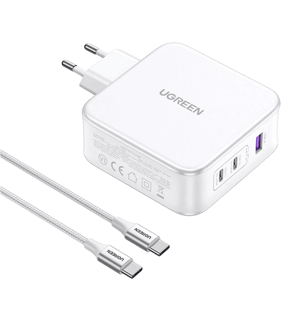 Адаптер UGREEN CD289 GaN Fast Charger 140W with Cable White (15339)