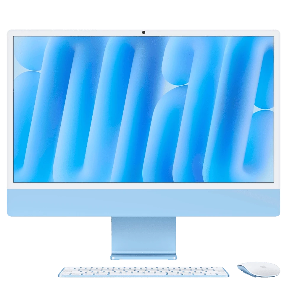iMac 24" Retina 4.5K Apple M4/10CPU/10GPU/16GB/256GB SSD/Blue 2024 (MWV13)