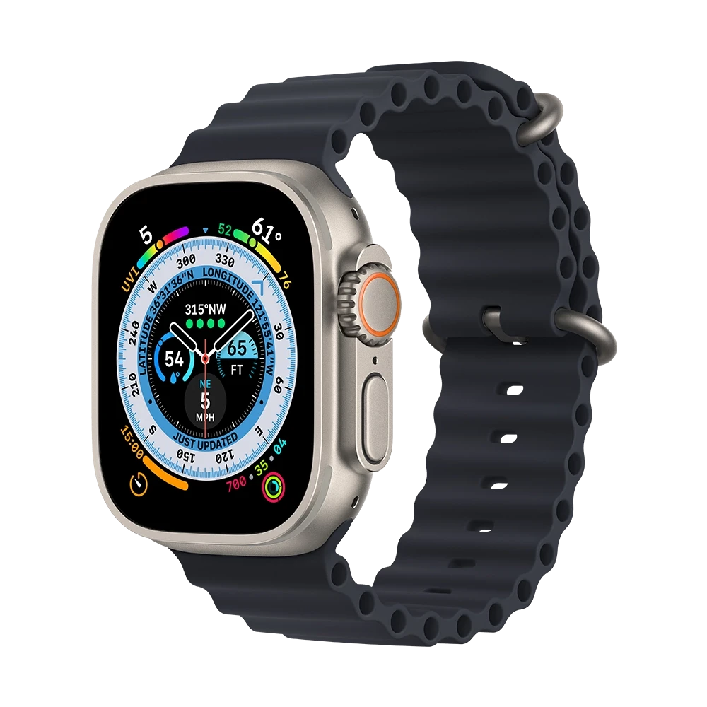 Apple Watch 49mm Ultra Titanium Midnight Ocean Band (MQFK3)