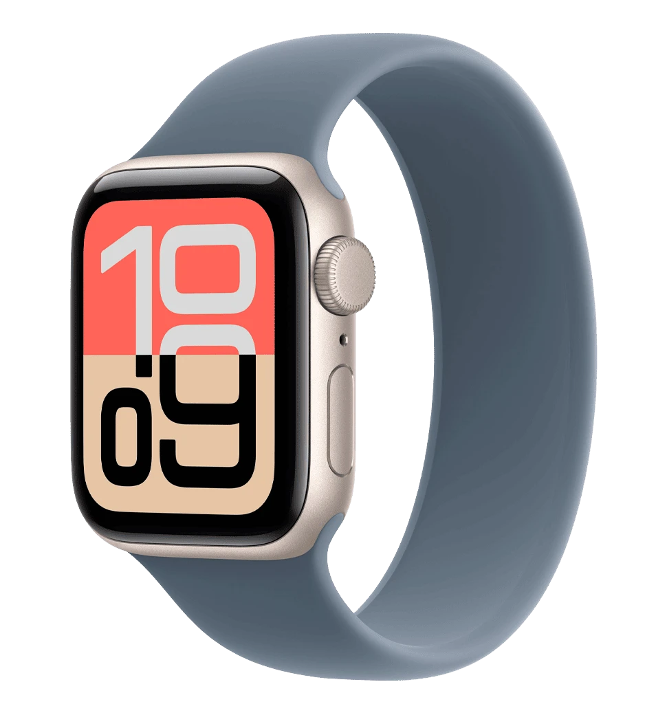 Apple Watch SE 3 GPS 40mm Starlight Aluminium Case with Starlight Sport Band - S/M (MEH34)