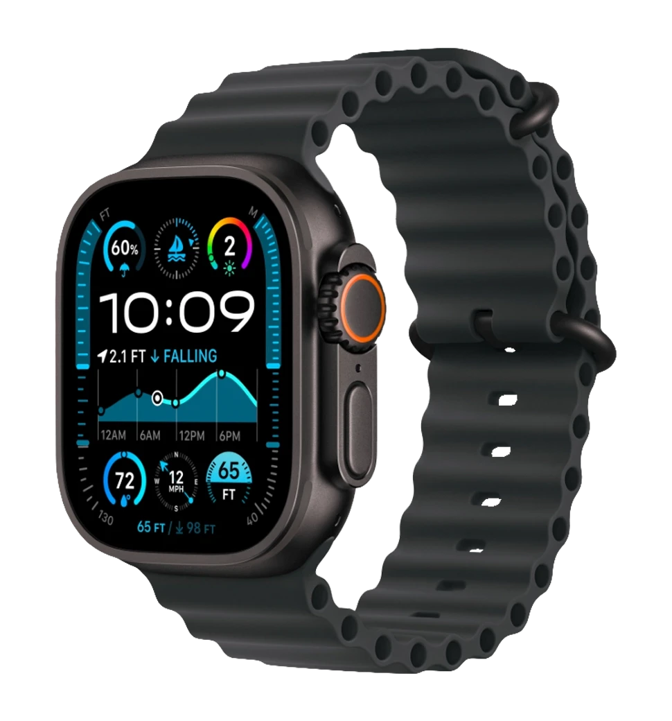 Apple Watch Ultra 2 49mm Black Titanium Case w. Black Ocean Band (MX4P3) БУ