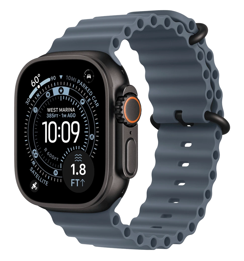 Apple Watch Ultra 3 GPS + Cellular 49mm Black Titanium Case with Black Ocean Band (MF0J4)