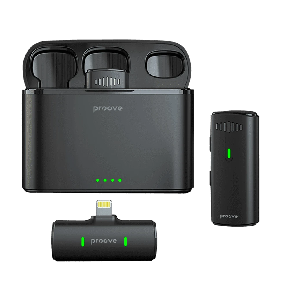 Бездротовий петличний мікрофон Proove Demo Lightning (black) (PMDM00010102)