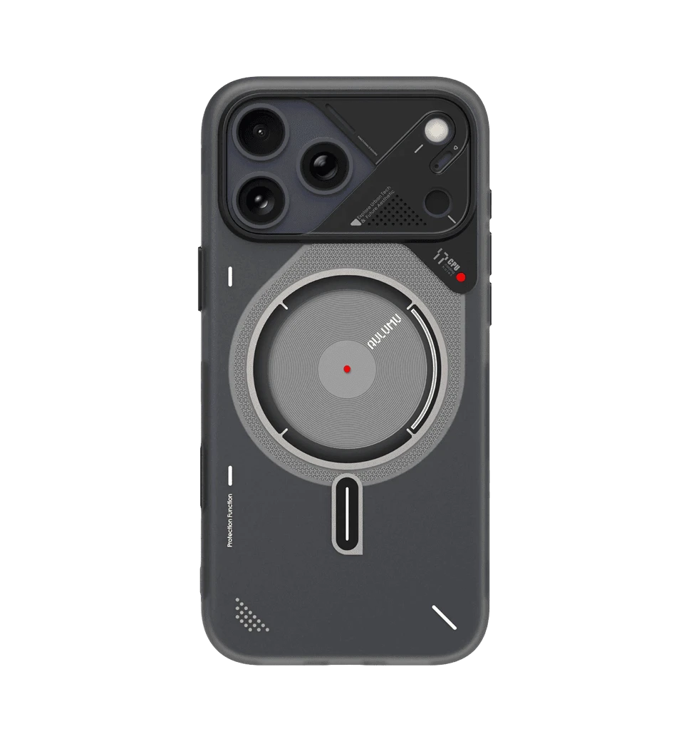 Чохол AULUMU  A17 Frosted case for iPhone 17 Pro Max, Translucent Gray Black A17-TPU-GY-P