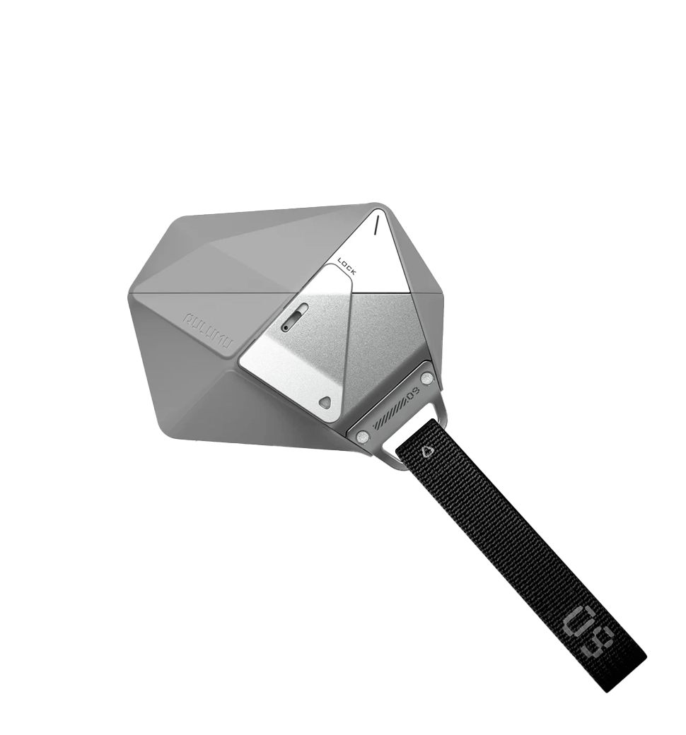 Чехол AULUMU Geomertric case for AirPods Pro2 Grey (UA-A09-GR)