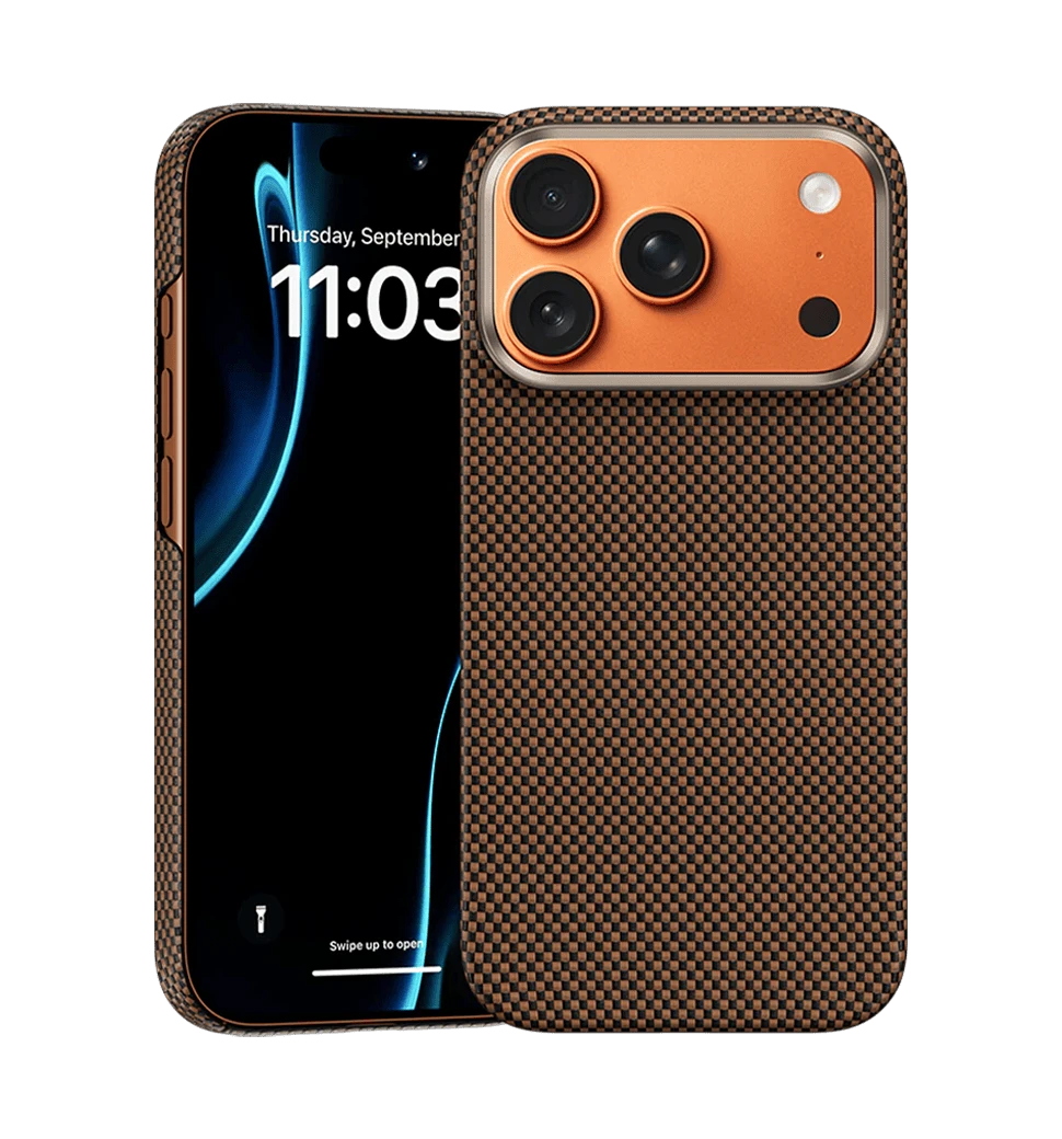 Чехол Benks ArmorTint C3 Magnetic Case Kevlar Fiber iPhone 17 Pro Max Gold