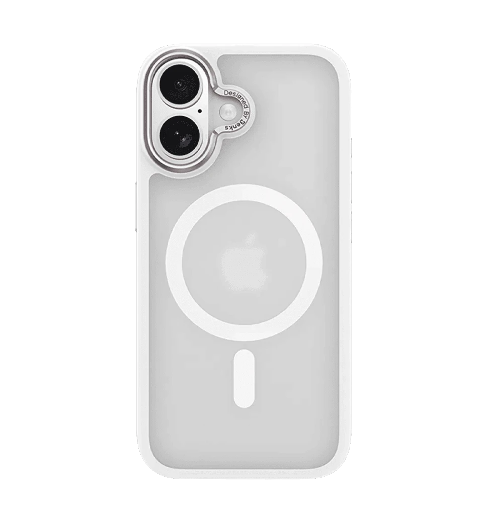 Чохол Benks Mist Magnetic Case for iPhone 17 (White/ Metal Frame)