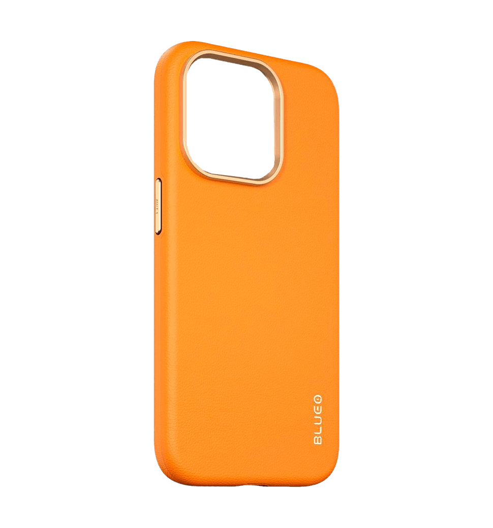 Чохол Blueo Leather Case for iPhone 14 Pro Max with MagSafe Orange (B52-I14PMOR)