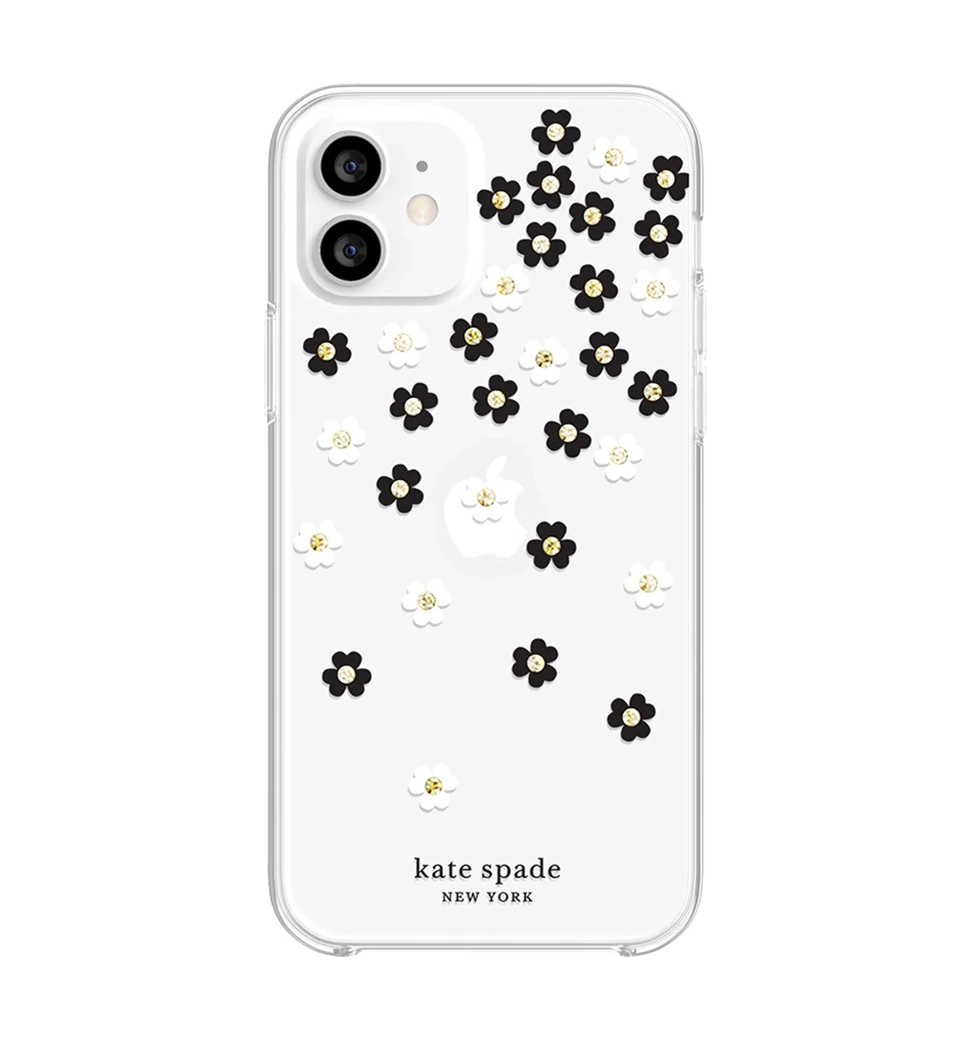Чехол Kate Spade iPhone 12/12 Pro cattered Flowers (KSIPH-153-SFLBW)