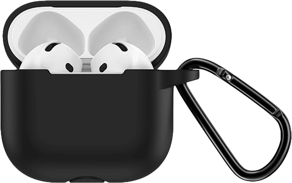 Чехол Keephone Airpods 4 Liquid Silicone Case Black (KPSILIAIR4BK)