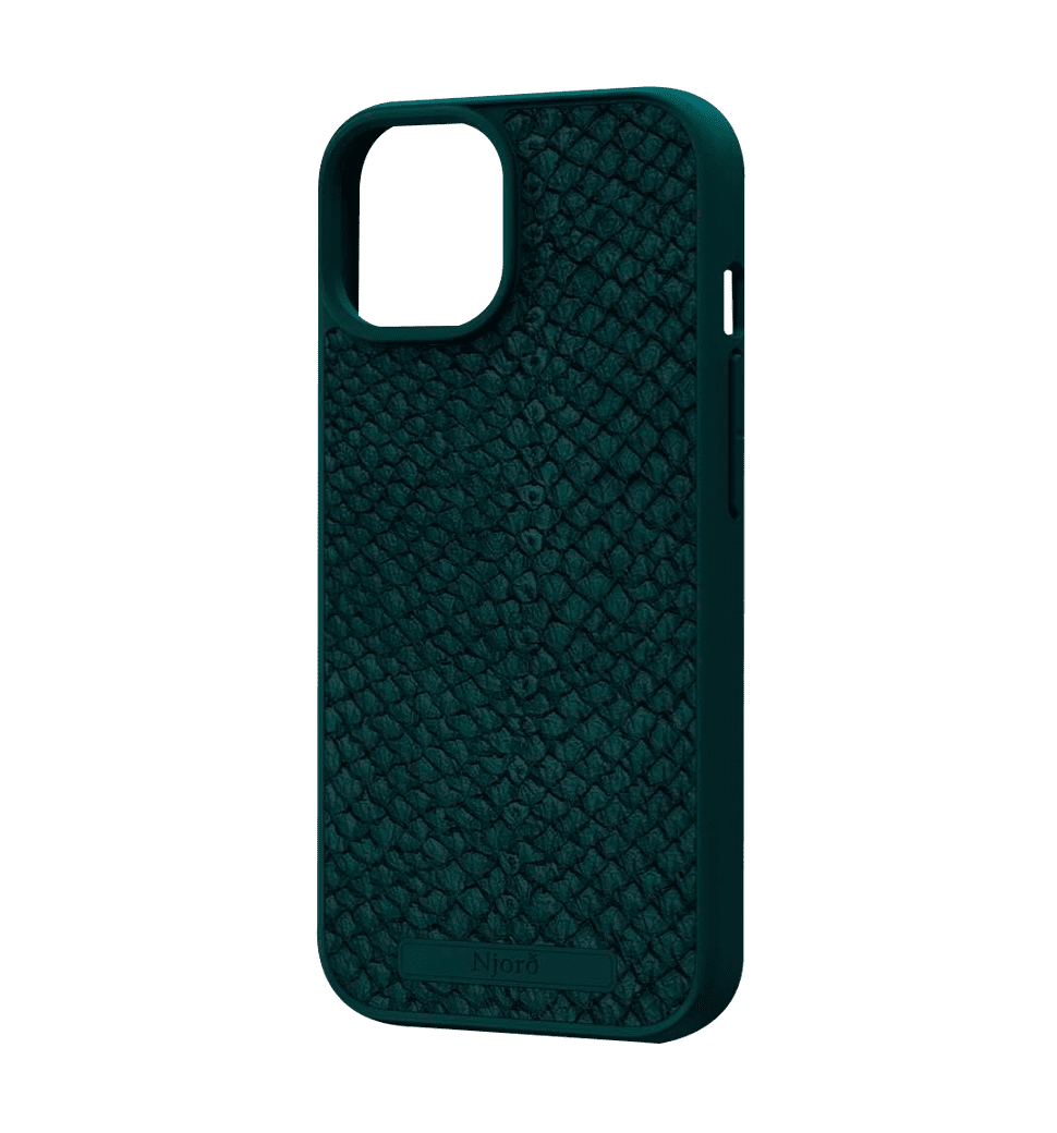 Чохол Njord Salmon Leather MagSafe Case Dark Green for iPhone 15 (NA51SL02)