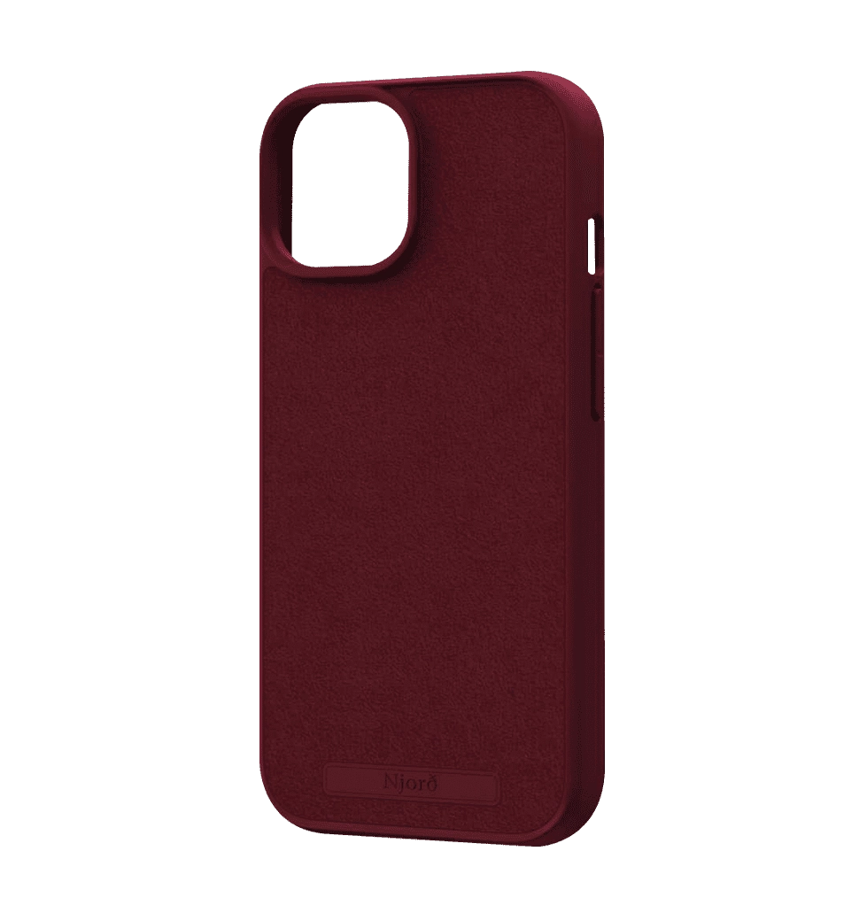 Чохол Njord Suede MagSafe Case Crimson Red for iPhone 15 (NA51SU11)